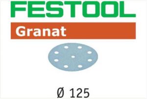 Sanding discs STF D125/8 P60 GR/50 Granat